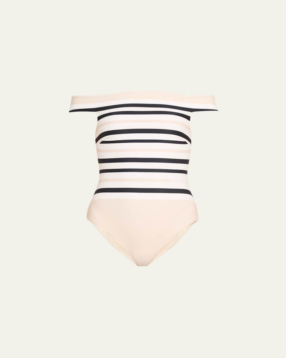 Walker Off-Shoulder One-Piece Swimsuit